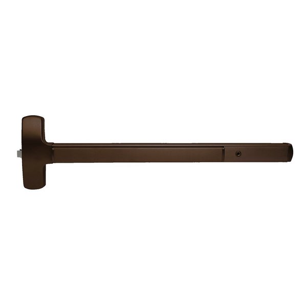 Falcon 25 Series Exit Device, Rim with Night Latch Trim, Dane Lever Design, 3 Ft. Device, Dark Bronze Anodi 25-R-L-NL-D 3 313AN RHR